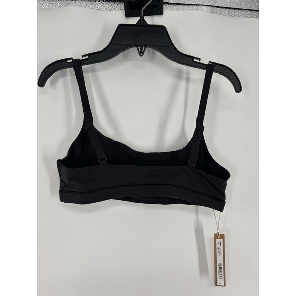 Skims Fits Everybody Scoop Bralette Onyx Black Kim Kardashian Adjustable Medium - Picture 2 of 6